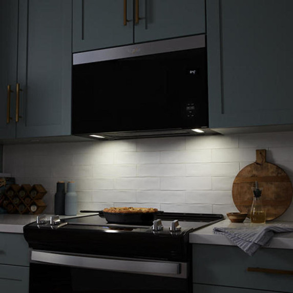 Whirlpool® Flush Mount Over-the-Range Microwave with Turntable-Free Design YWMMF5930PW