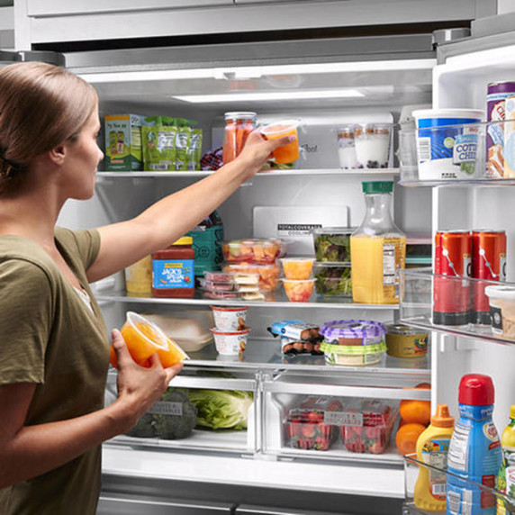 Whirlpool® 36-inch Wide Counter Depth 4 Door Refrigerator - 19.4 cu. ft. WRQA59CNKZ