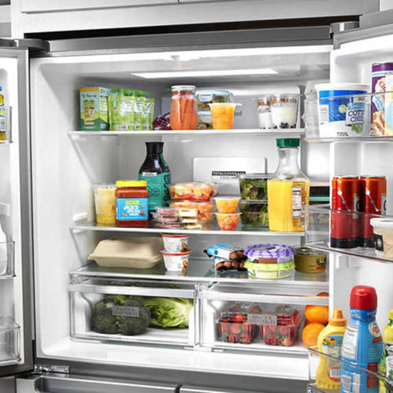 Whirlpool® 36-inch Wide Counter Depth 4 Door Refrigerator - 19.4 cu. ft. WRQA59CNKZ
