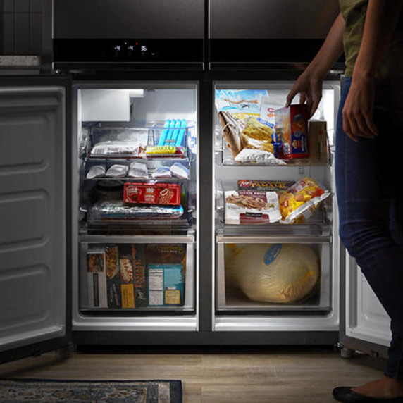 Whirlpool® 36-inch Wide Counter Depth 4 Door Refrigerator - 19.4 cu. ft. WRQA59CNKZ