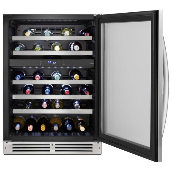 Whirlpool® 24” Wide Undercounter Wine Center-46 Bottles WUW55X24HS Whirlpool® 24” Wide Undercounter Wine Center-46 Bottles WUW55X24HS