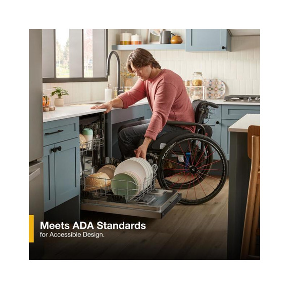 Whirlpool® 44 dBA Dishwasher Accessible Flush with Cabinets with 3rd Rack WDT550SAPZ Whirlpool® 44 dBA Dishwasher Accessible Flush with Cabinets with 3rd Rack WDT550SAPZ