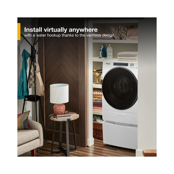 Whirlpool® 5.2 Cu. Ft. I.E.C. Ventless All In One Washer Dryer WFC682CLW