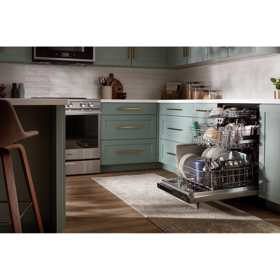 Whirlpool® Fingerprint Resistant Quiet Dishwasher with 3rd Rack & Large Capacity WDTA80SAKZ