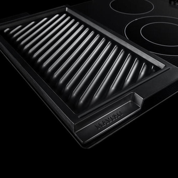 Maytag® 30-Inch Electric Cooktop with Reversible Grill and Griddle MEC8830HB