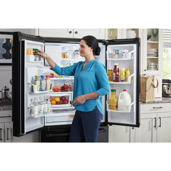 Maytag® 36- Inch Wide French Door Refrigerator with PowerCold® Feature - 25 Cu. Ft. MFI2570FEB