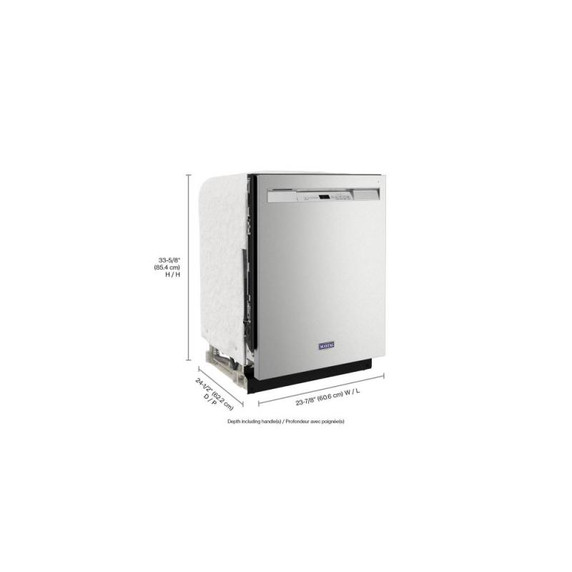 Maytag® Top Control Dishwasher with Dual Power Filtration and PowerBlast® Cycle MDB4949SKZ