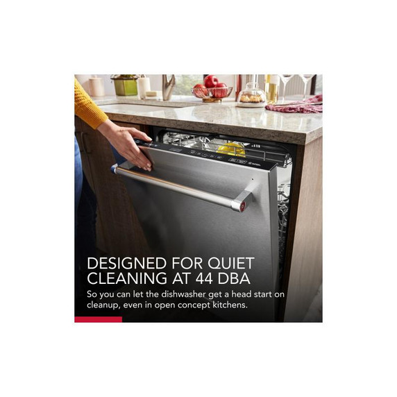 Kitchenaid® 44 dBA Dishwasher with 360° Max Jets™ Third Rack and LED Interior Lighting KDTM704KPS Kitchenaid® 44 dBA Dishwasher with 360° Max Jets™ Third Rack and LED Interior Lighting KDTM704KPS