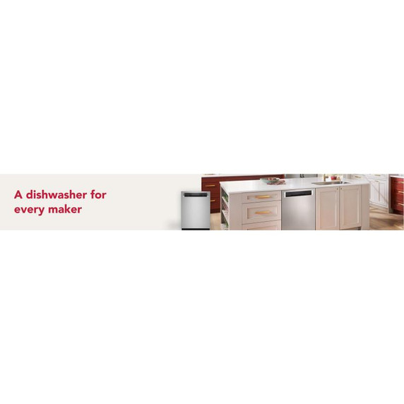 Kitchenaid® 44 dBA Dishwasher with 360° Max Jets™ Third Rack and LED Interior Lighting KDPM804KPS Kitchenaid® 44 dBA Dishwasher with 360° Max Jets™ Third Rack and LED Interior Lighting KDPM804KPS