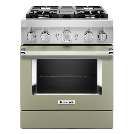 KitchenAid® 30'' Smart Commercial-Style Dual Fuel Range with 4 Burners KFDC500JAV KitchenAid® 30'' Smart Commercial-Style Dual Fuel Range with 4 Burners KFDC500JAV