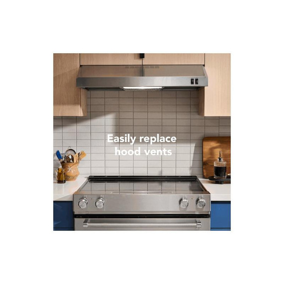 Kitchenaid® 30" Low Profile Under-Cabinet Ventilation Hood KVUB400GSS Kitchenaid® 30" Low Profile Under-Cabinet Ventilation Hood KVUB400GSS