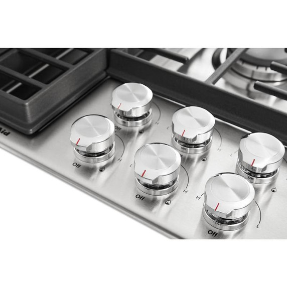 Kitchenaid® 36" 5 Burner Gas Downdraft Cooktop KCGD506GSS