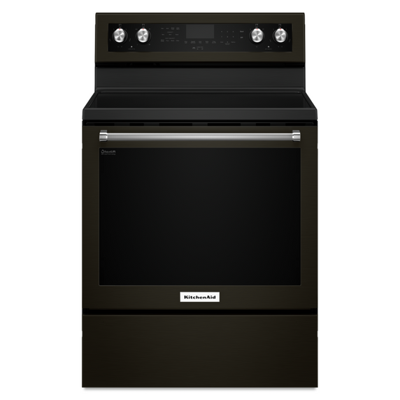 Kitchenaid® 30-Inch 5-Element Electric Convection Range YKFEG500EBS