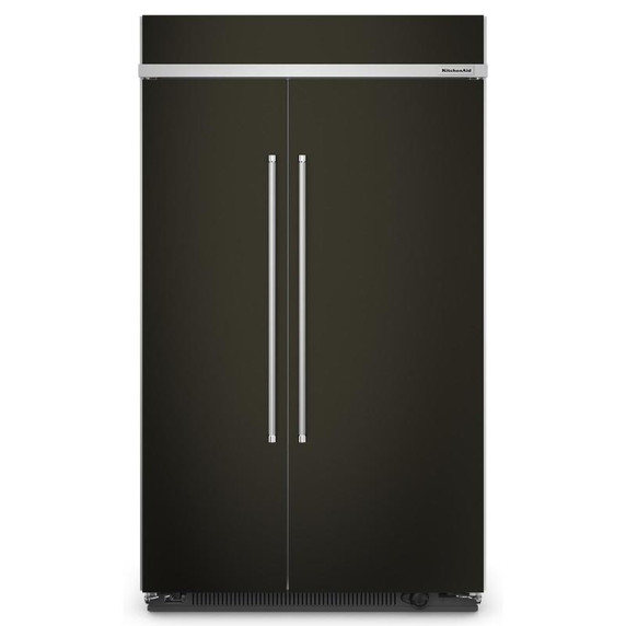 Kitchenaid® 30 Cu. Ft. 48" Built-In Side-by-Side Refrigerator with PrintShield™ Finish KBSN708MBS Kitchenaid® 30 Cu. Ft. 48" Built-In Side-by-Side Refrigerator with PrintShield™ Finish KBSN708MBS
