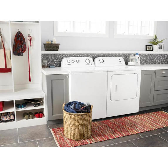Amana® 6.5 cu. ft. Top-Load Gas Dryer with Automatic Dryness Control NGD4655EW