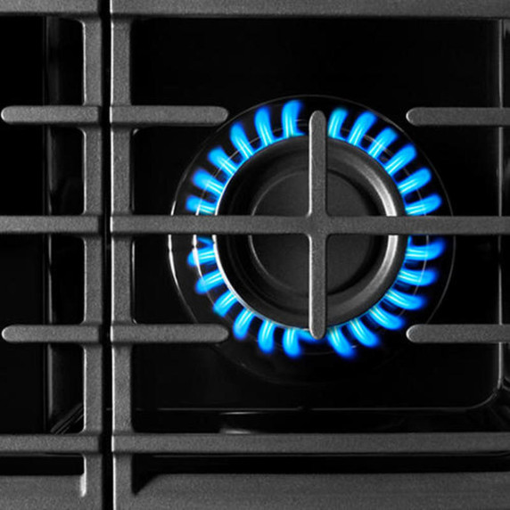 Whirlpool® 30-inch Gas Range with Air Fry and Air Baking, Self Cleaning, Rapid Preheat 5.0 CuFt Capacity WFGS5030RW