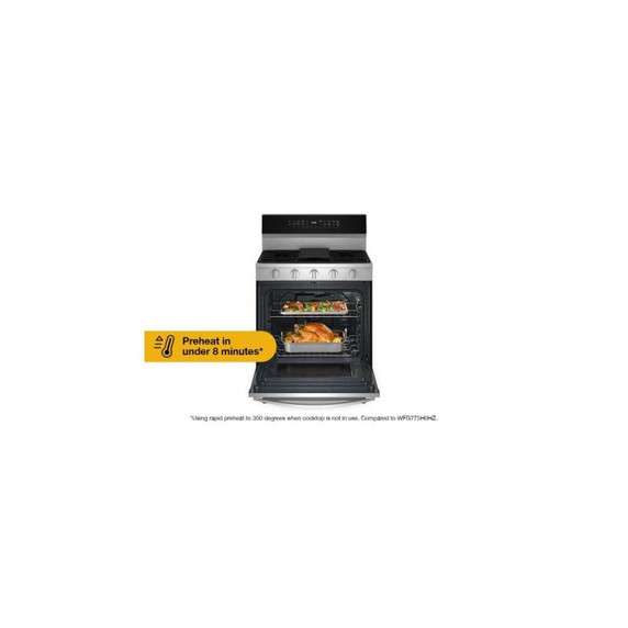 Whirlpool® 30-inch Gas Range with Air Cooking Technology, No Preheat Air Fry and Air Baking and Self Clean WFGS5030RV