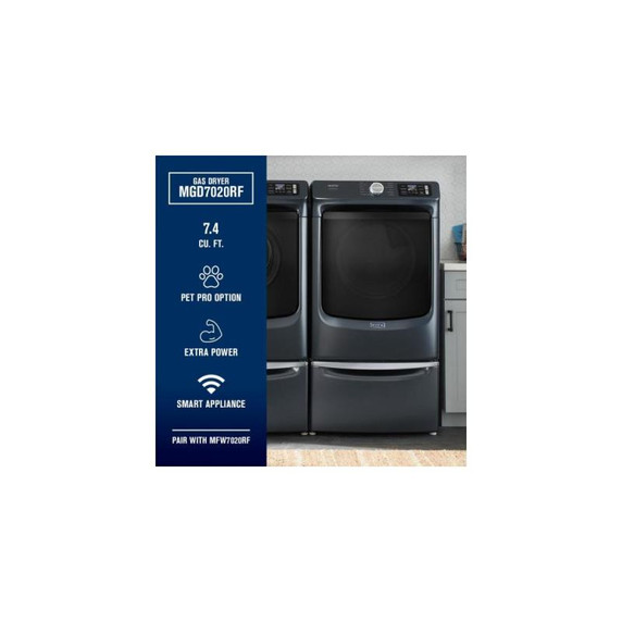 Maytag® Smart Pet Pro Front Load Gas Dryer - 7.4 CU. FT. MGD7020RF