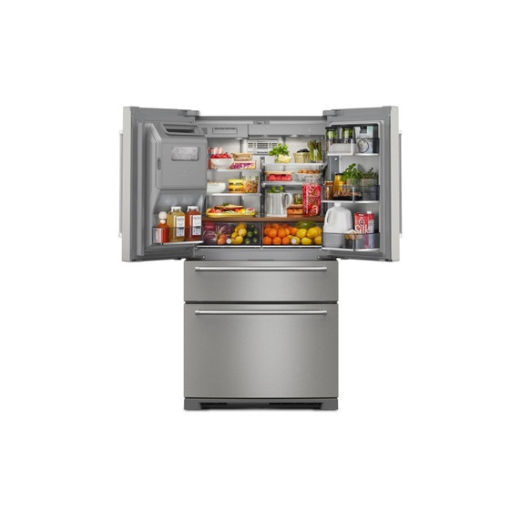 Kitchenaid® 26.2 Cu. Ft. Multi-Door French Door Refrigerator with Platinum Interior KRMF536RPS