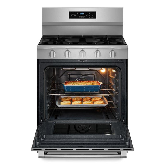 Maytag® 30-Inch Convection Gas Range With No Preheat Air Fry and Air Baking - 5.0 Cu. Ft. MFGS6030RZ