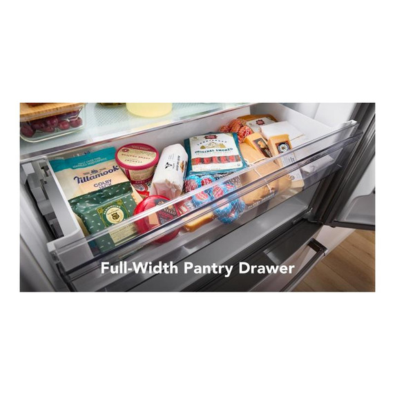 Kitchenaid® 20 cu. ft. 36-Inch Width Counter-Depth French Door Refrigerator with Interior Dispense KRFC136RPS