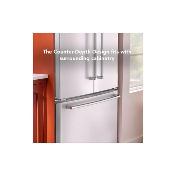 Kitchenaid® 20 cu. ft. 36-Inch Width Counter-Depth French Door Refrigerator with Interior Dispense KRFC136RWH Kitchenaid® 20 cu. ft. 36-Inch Width Counter-Depth French Door Refrigerator with Interior Dispense KRFC136RWH