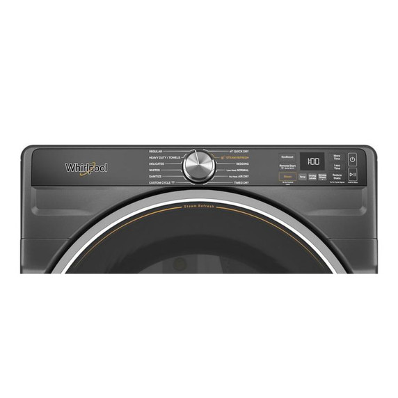 Whirlpool® 7.4 cu. ft. Smart Front Load ENERGY STAR® Electric Dryer with Steam Capabilities YWED6720RU Whirlpool® 7.4 cu. ft. Smart Front Load ENERGY STAR® Electric Dryer with Steam Capabilities YWED6720RU