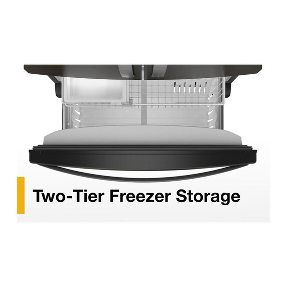 Whirlpool® 36-Inch Wide Counter-Depth French Door Bottom Mount Refrigerator - 20 cu. ft. WRFC2036RV Whirlpool® 36-Inch Wide Counter-Depth French Door Bottom Mount Refrigerator - 20 cu. ft. WRFC2036RV