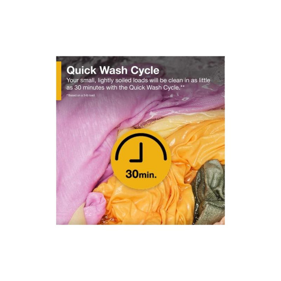 Whirlpool® 5.3 Cu. Ft. I.E.C. Top Load Impeller Washer with Built-in Faucet WTW5020SW