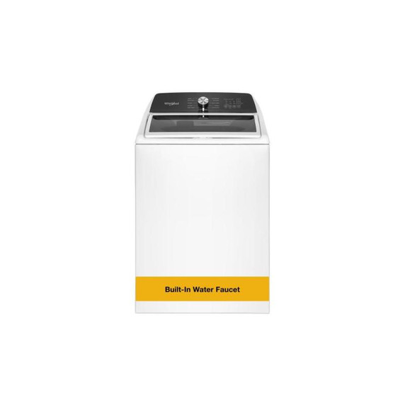 Whirlpool® 5.3 Cu. Ft. I.E.C. Top Load Impeller Washer with Built-in Faucet WTW5020SW