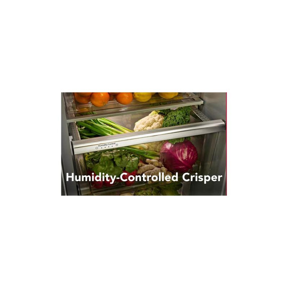 Kitchenaid® 20.8 Cu. Ft. Counter-Depth Side-by-Side Refrigerator with Exterior Ice and Water Dispenser in PrintShield™ Finish KRSC536RPS Kitchenaid® 20.8 Cu. Ft. Counter-Depth Side-by-Side Refrigerator with Exterior Ice and Water Dispenser in PrintShield™ Finish KRSC536RPS