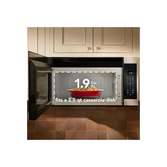 KitchenAid® 1.9cu ft Over The Range Microwave with Print Shield® YKMMS130RPS KitchenAid® 1.9cu ft Over The Range Microwave with Print Shield® YKMMS130RPS