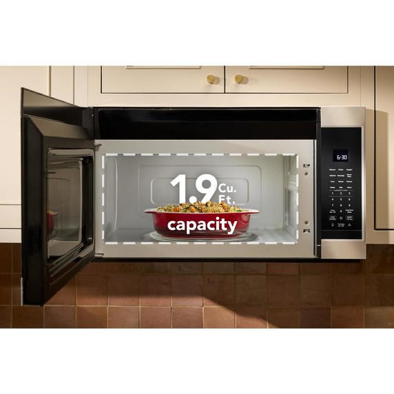 KitchenAid® 1.9cu ft Over The Range Microwave with Print Shield® YKMMS130RPS KitchenAid® 1.9cu ft Over The Range Microwave with Print Shield® YKMMS130RPS