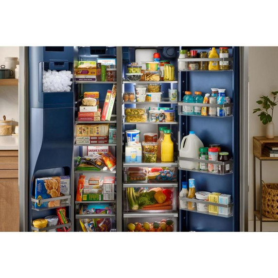 Maytag® 36-inch Wide Counter-Depth Side-by-Side Refrigerator with Arctic Blue Interior - 20.8 Cu. Ft. MRSC6636RZ