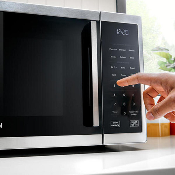 Whirlpool® 1.0 cu. ft. Black All-In-One Multifunctional Countertop Microwave With Air Fry - 900 watt WMCS5522RB