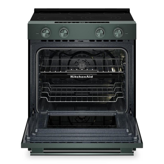 Kitchenaid® 5.3 Cu. Ft. Slide-in Electric Range with Two Even-Heat™ Hyper Elements and Convection Cooking Modes YKSES530SJP