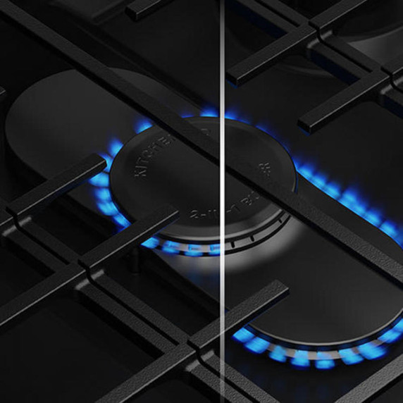 Kitchenaid® 5.0 Cu. Ft. Smart Slide-in Gas Range with Convection Cooking Modes and 2-in-1 Burner KSGS530SBE