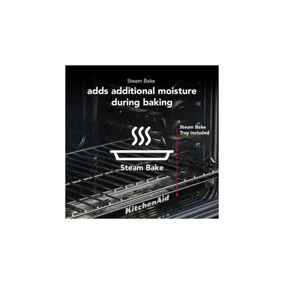 Kitchenaid® 5.0 Cu. Ft. Smart Slide-in Gas Range with Convection Cooking Modes and 2-in-1 Burner KSGS530SPS