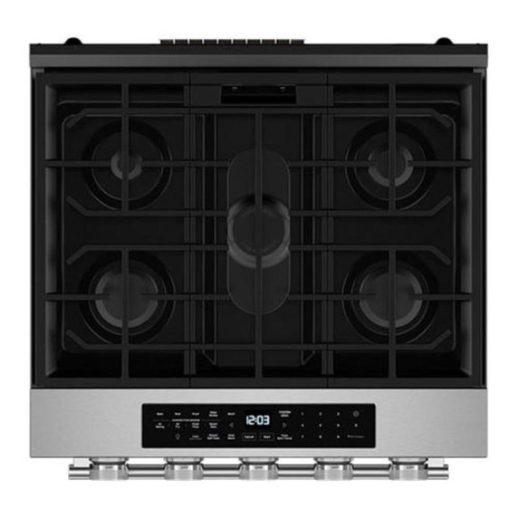 Kitchenaid® 5.0 Cu. Ft. Smart Slide-in Gas Range with Convection Cooking Modes and 2-in-1 Burner KSGS530SPS