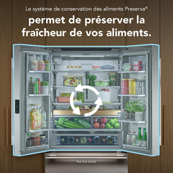 Kitchenaid® 24 cu. ft. 36-Inch Width Counter-Depth French Door Refrigerator with Interior Dispense KRFC236SBE