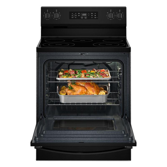 Whirlpool® 30-inch Electric Range with Air Cooking Technology YWFES4530SB Whirlpool® 30-inch Electric Range with Air Cooking Technology YWFES4530SB