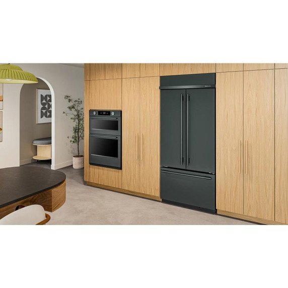 Kitchenaid® 20.8 Cu. Ft. 36" Built-In French Door Bottom Mount Refrigerator with Platinum Interior KBFN536SJP