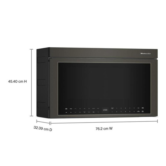 Kitchenaid® Multifunction Over-the-Range Microwave Oven with Infrared Sensor Modes YKMMF730PBE