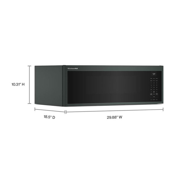 Kitchenaid® Smart Low Profile Microwave Hood Combination with Dual Fan Ventilation YKMML550RJP