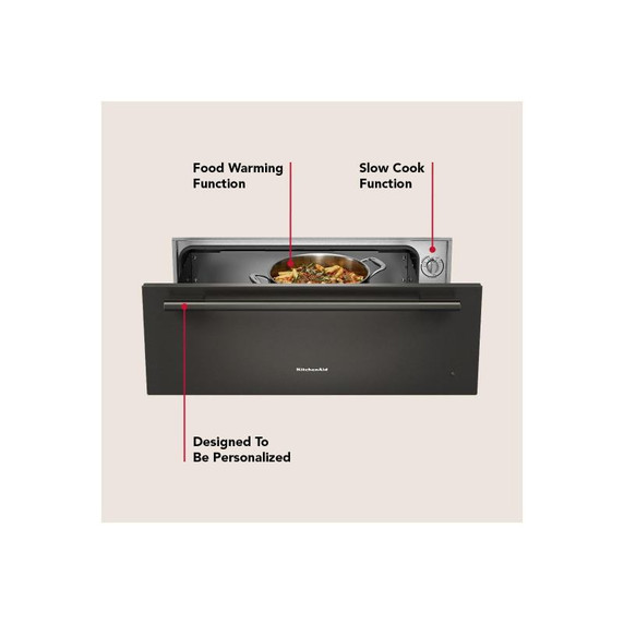 Kitchenaid® 30" Slow Cook Warming Drawer KWES730SBE