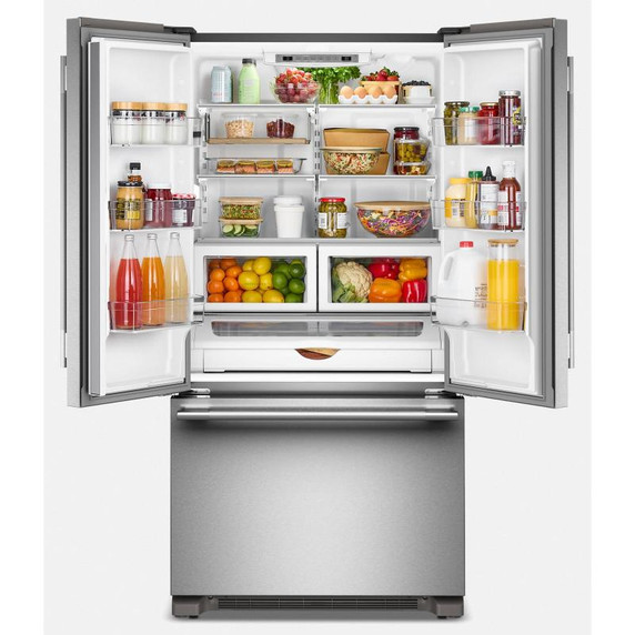 Kitchenaid® 22 Cu. Ft. 36-Inch Counter-Depth French Door Refrigerator with Internal Water Dispenser KRFC136TPS