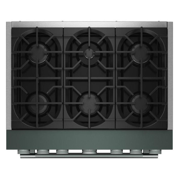 KitchenAid® 36-Inch 6 Burner Commercial-Style Dual Fuel Range with No Preheat Air Fry Mode KFDS936SJP