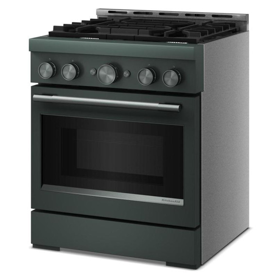 KitchenAid® 30-Inch 4 Burner Commercial-Style Gas Range with No Preheat Air Fry Mode KFGS930SJP