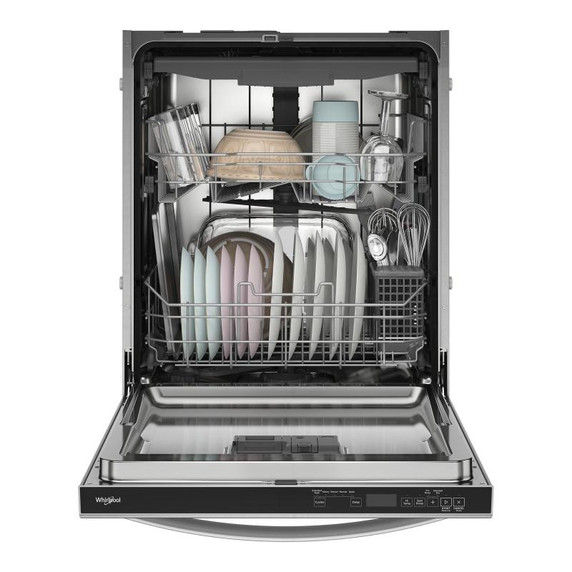 Whirlpool® 47 dBA Flush to Cabinet Dishwasher with 3rd Rack WDTF5024SZ