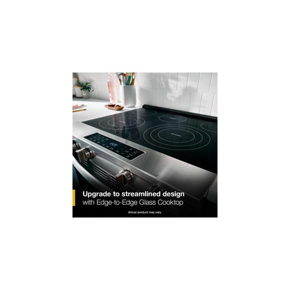 Whirlpool® 30-inch Electric Smart Range with Air Cooking Technology and Steam Clean YWSES4530TZ